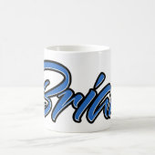 Brian Vorname Name blue Tasse Kaffeetasse (Mittel)
