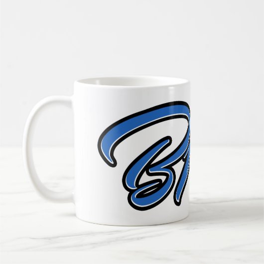 Brian Vorname Name blue Tasse Kaffeetasse (Links)
