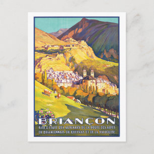 Briançon, schöne Stadt in den Französischen Alpen, Postkarte