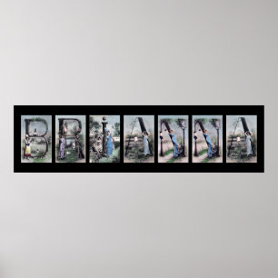 BRIANNA Alphabet Letter Name Art Poster