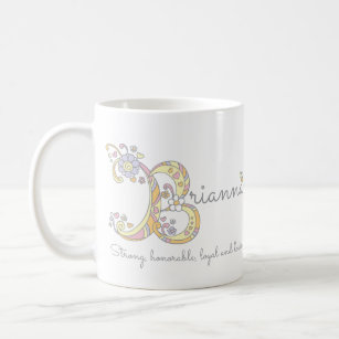 Brianna B dekorative Namen- und Bedeutungs-Tasse Kaffeetasse