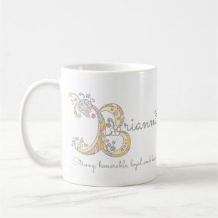 Brianna B dekorativer Name und Bedeutung Becher Kaffeetasse
