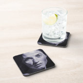 "Brianna Blue" Frauen in Kohle Getränkeuntersetzer (Rechte Seite)