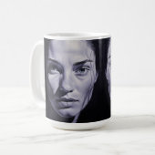 "Brianna Blue" Frauen in Kohle Kaffeetasse (Vorderseite Links)