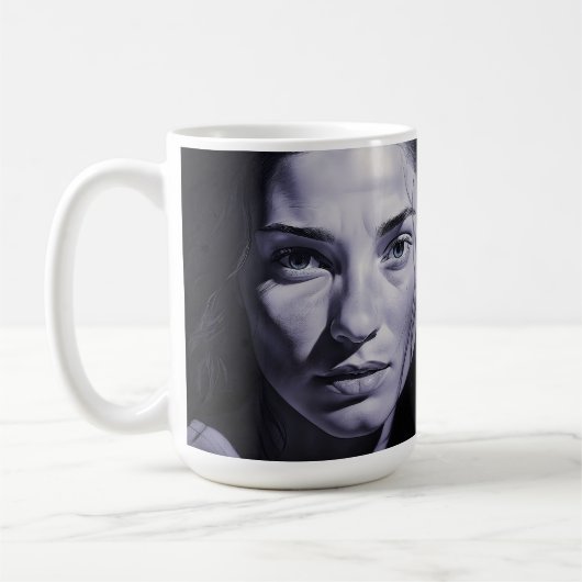 "Brianna Blue" Frauen in Kohle Kaffeetasse (Links)