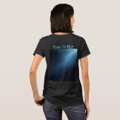 "Brianna Blue" Frauen in Kohle T-Shirt (Schwarz voll)