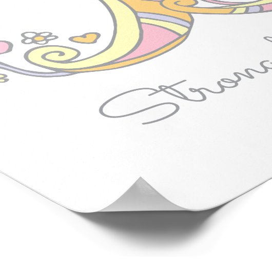 Brianna Initial B Doodle Bedeutung Poster (Ecke)