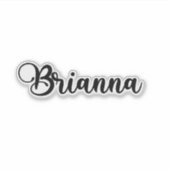 Brianna Name - Handgeschriebene Kalligrafie Aufkleber (Vorderseite)
