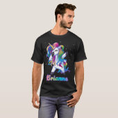 BRIANNA Name Personalisiert Custom Rainbow Unicorn T-Shirt (Vorne ganz)