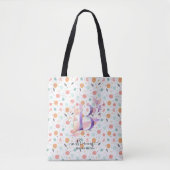 Brianna's Floral Monogram Tasche Festive Pattern - (Vorderseite)