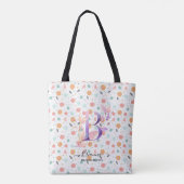 Brianna's Floral Monogram Tasche Festive Pattern - (Rückseite)