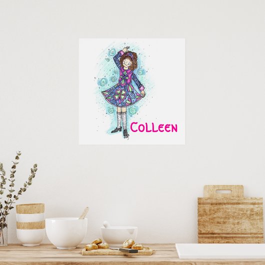 Brianne Irish Dancer Poster! Poster (Küche)