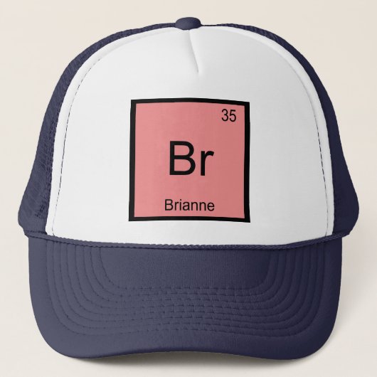 Brianne Name Chemistry Element Periodic Table Truckerkappe (Vorderseite)