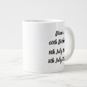 Brians 60. Geburtstagsfeier-Tasse Jumbo-Tasse (Vorderseite Rechts)