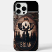 Brian's Elch-Holzschild Case-Mate iPhone Hülle (Rückseite)