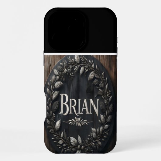 Brians Rustikales Bauernzeichen iPhone Hülle (Rückseite)