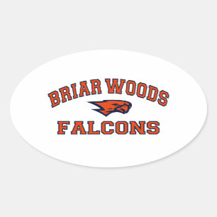 Briar-Holz-Falcons Ovaler Aufkleber