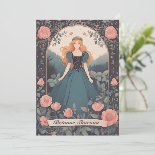 Briar Rose Einladung (Stehend Vorderseite)