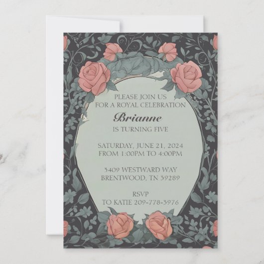 Briar Rose Einladung (Rückseite)