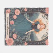 Briar Rose Fleecedecke (Vorderseite (Horizontal))
