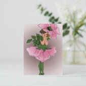 Briar Rose Girl Postkarte (Stehend Vorderseite)