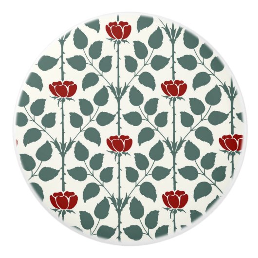 Briar Rose Keramik Knob Keramikknauf (Vorderseite)