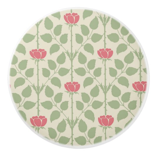 Briar Rose Keramik Knob Keramikknauf (Vorderseite)