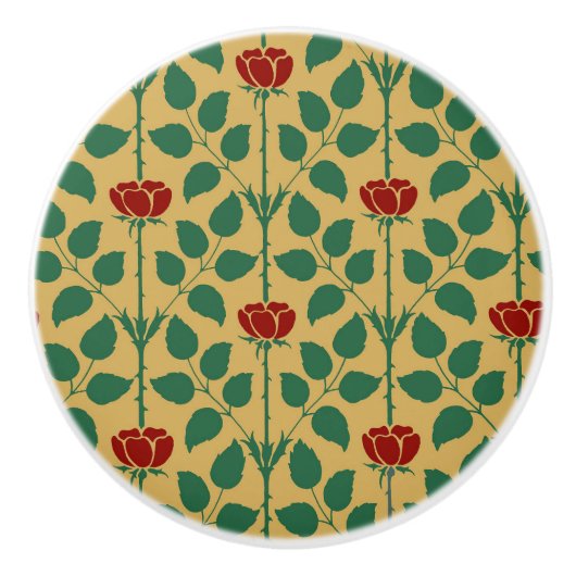 Briar Rose Keramik Knob Keramikknauf (Vorderseite)