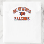 Briar Woods Falcons Ovaler Aufkleber (Tasche)