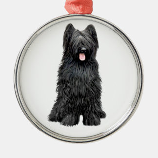 Briard (A) - schwarz Ornament Aus Metall