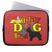 Briard Agility Laptopschutzhülle (Vorderseite)