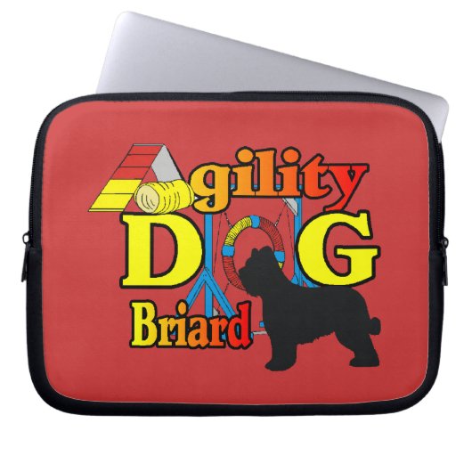 Briard Agility Laptopschutzhülle (Vorderseite)