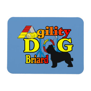 Briard Agility Magnet