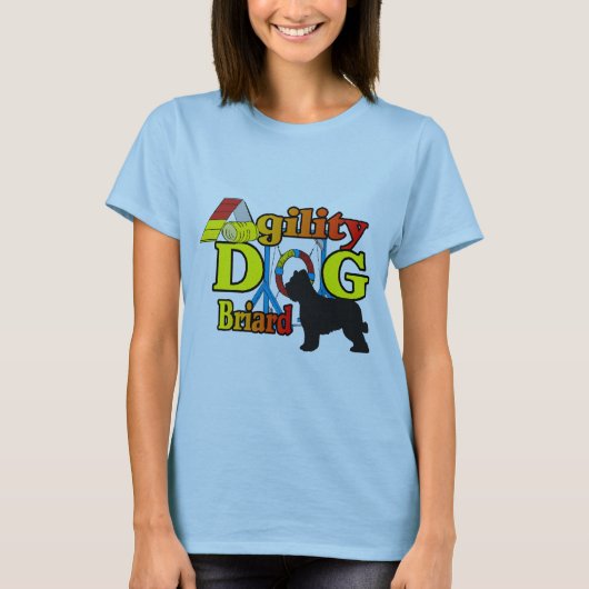 Briard Agility Shirts Geschenke (Vorderseite)