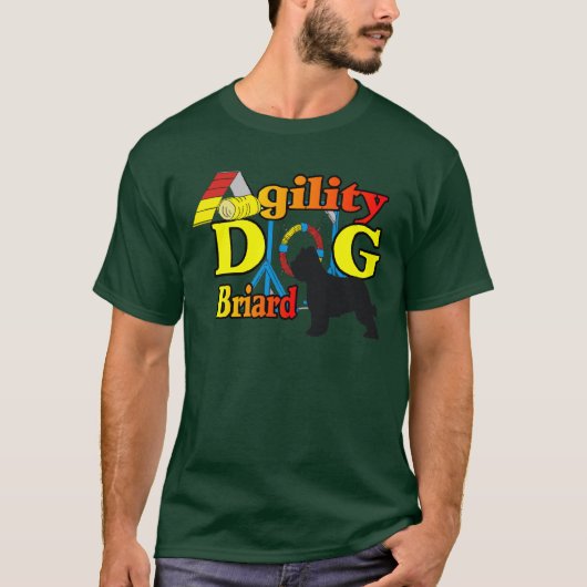 Briard Agility Shirts Geschenke (Vorderseite)