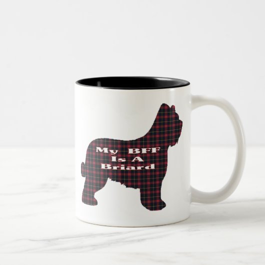 Briard BESTE FREUNDIN Tasse (Rechts)