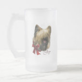 Briard Christmas Geschenke Mattglas Bierglas (Links)
