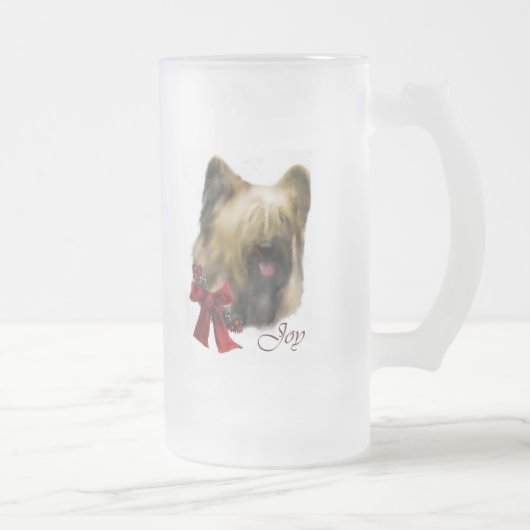 Briard Christmas Geschenke Mattglas Bierglas (Rechts)