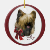 Briard Christmas Geschenke Ornament (Hinten)