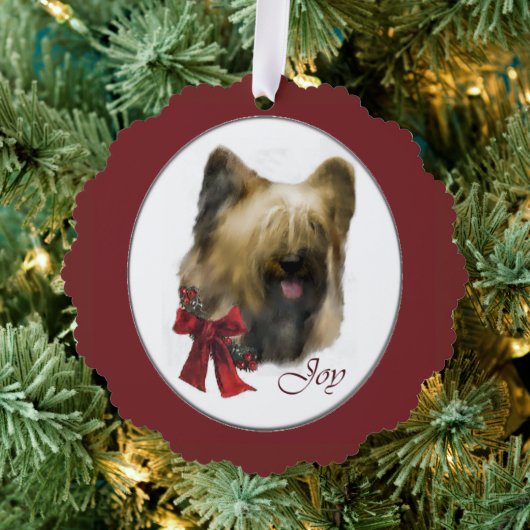 Briard Christmas Geschenke Ornament Karte (Insitu (Baum))