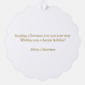 Briard Christmas Geschenke Ornament Karte (Rückseite)