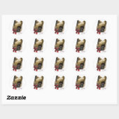 Briard Christmas Geschenke Runder Aufkleber (Blatt)
