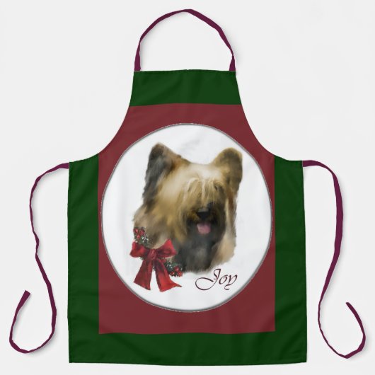 Briard Christmas Geschenke Schürze (Vorderseite)
