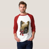 Briard Christmas Geschenke T-Shirt (Vorne ganz)