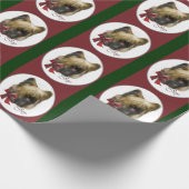 Briard Christmas Geschenkpapier (Ecke)