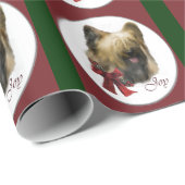 Briard Christmas Geschenkpapier (Rolleneckpunkt)