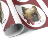 Briard Christmas Geschenkpapier (Rolleneckpunkt)