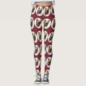 Briard Christmas Leggings (Vorderseite)