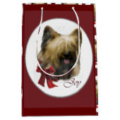 Briard Christmas Mittlere Geschenktüte (Vorderseite)