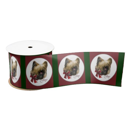 Briard Christmas Satinband (Spule)